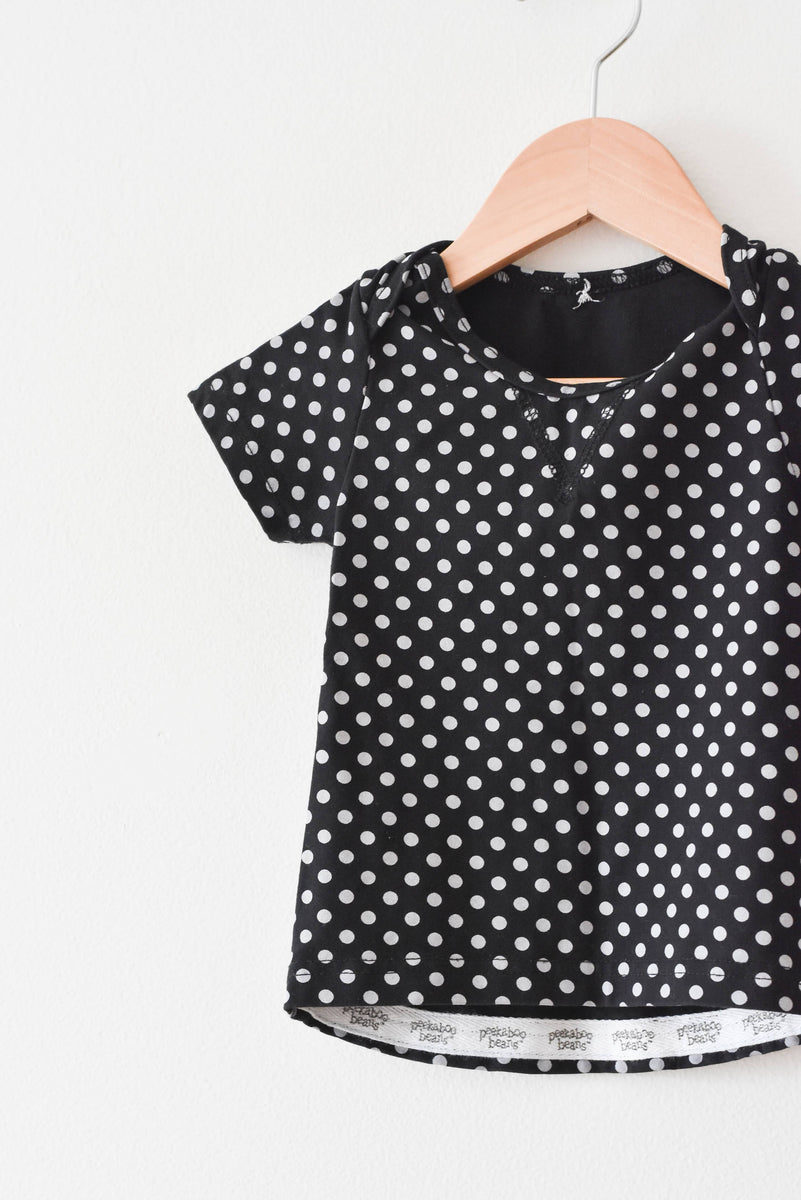 button up polka dot shirt