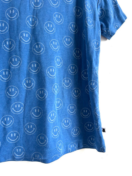 Little and Lively Blue Smiley Face T-Shirt • 3-4 years
