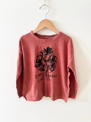 Bobo Choses I Am Clearly Confused Long Sleeve Top • 4-5 years