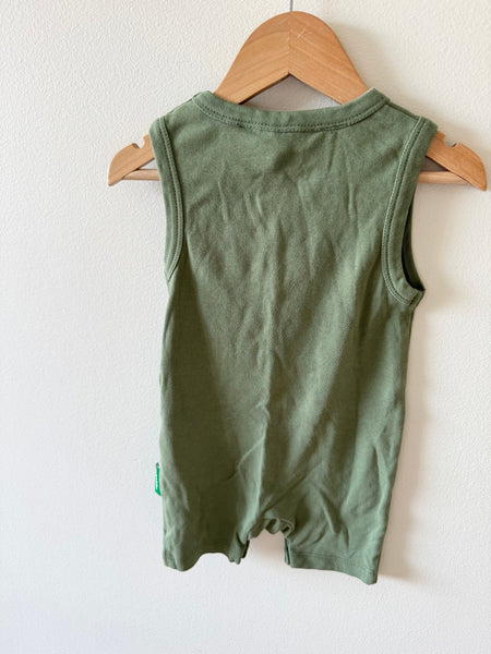 Parade Green Tank Romper • 12-18 months
