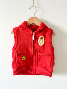 Bebe De Pino Red Wool Vest • 2-4 years