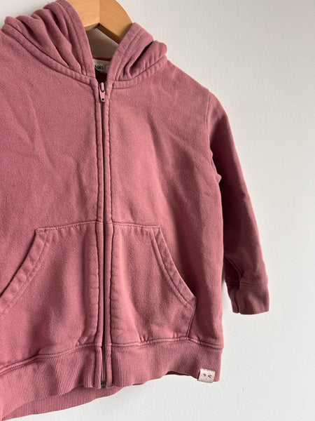 Petits Vilains Purple Zip Up Hoodie • 2-3 years