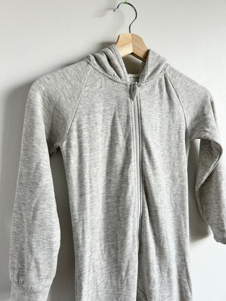 Bambi and Birdie Hooded Soft Grey Romper • 6-7 years