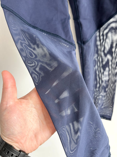 Iviva Blue Yoga Pants with Mesh • 10-12 years