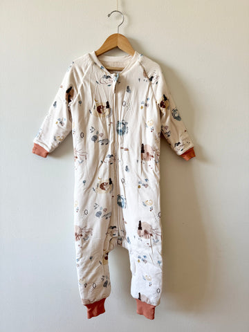 NEW LouLou Lollipop Warm Forest Friends Sleepsuit • 3-4 years (2.5TOG)