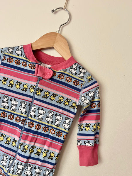 Hanna Andersson x Peanuts Snoopy Fairisle Romper • 6-12 months