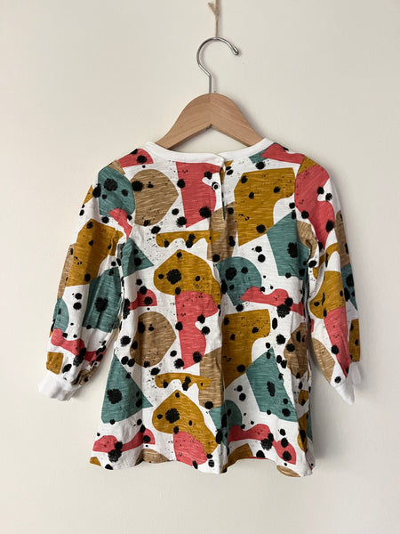 Open Edit Shapes Long Sleeve Dress • 18-24 months