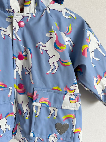 Hatley Unicorn Blue Jacket • 6-12 months