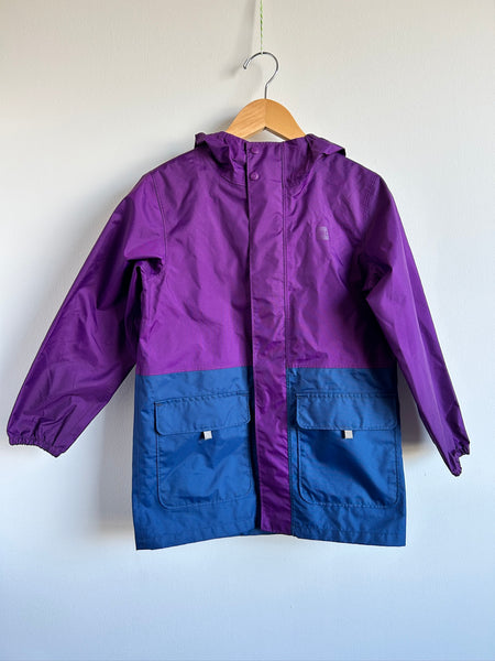 MEC Long Purple and Blue Heritage Rainjacket • 6-7 years