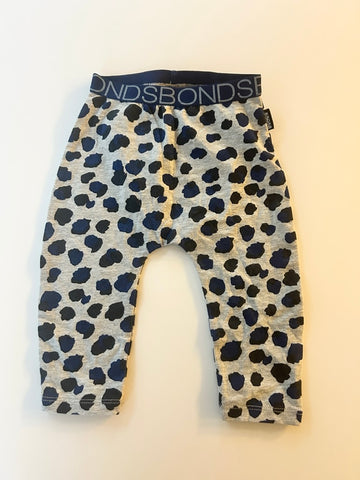 Bonds Blue Leopard Print Leggings • 6-12 months *