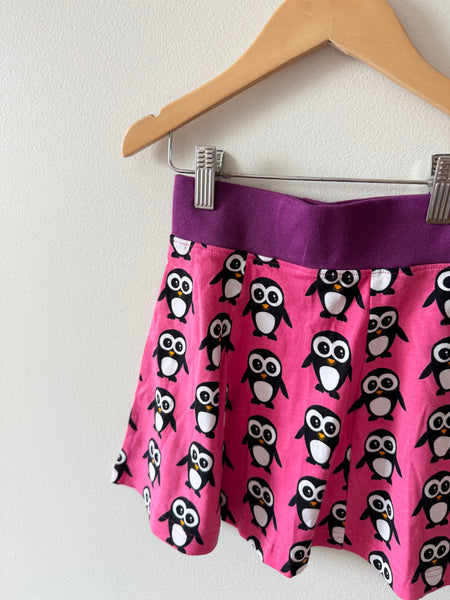 NEW Maxomorra Pink Penguin Skirt • 5-6 years