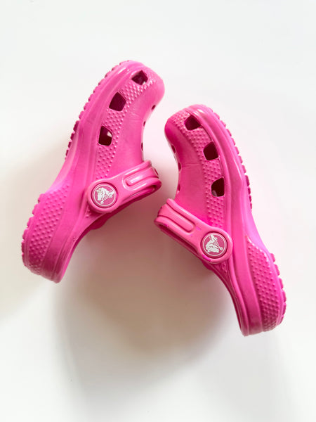 NEW Crocs Hot Pink + Patent • 8c