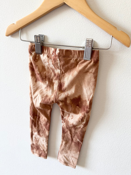 Jax and Lennon Dark Brown Tie Dye Leggings • 6-12 months