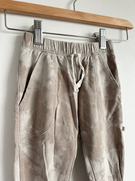 Jax and Lennon Elastic Waist Tie Dye Brown Joggers • 4-5 years