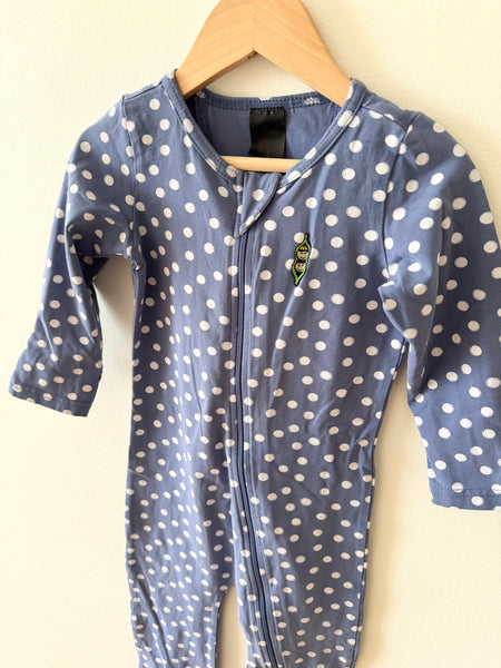PK Beans Polkadot Blue Romper • 18-24 months
