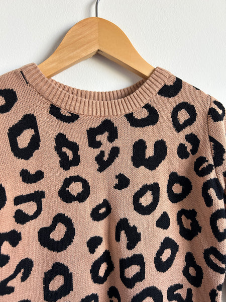 Hux Knit Leopard Print Sweater • 3-4 years