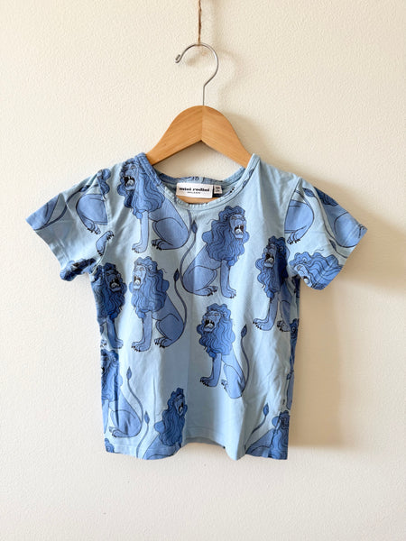 Mini Rodini Blue Lion T-Shirt • 3-5 years (104-110cm)