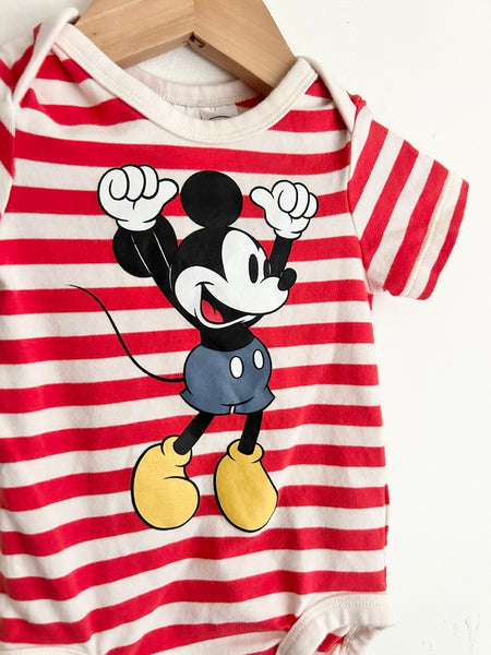 H&M x Disney Mickey Onesie • 2-4 months