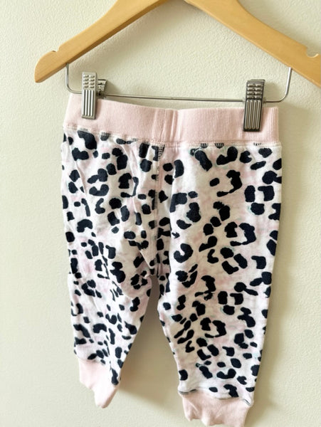 Bonds Pink Cheetah Print Joggers • 18-24 months 