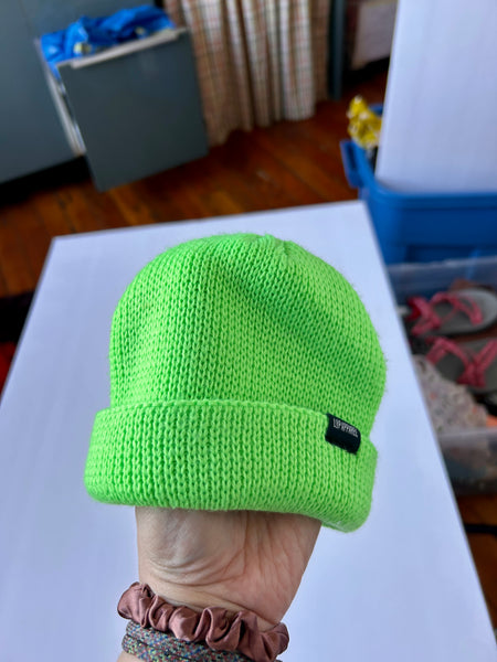 L&P Apparel Neon Green Knit Toque • Newborn - 3 months (heads up to 38cm)