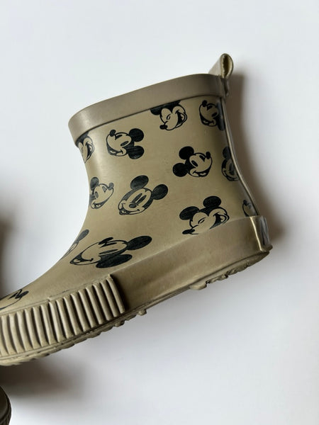 Mickey Brown Rubber Boots • 6c (22 EU)