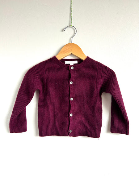 Burberry Purple Cashmere Cardigan • 1-2 years