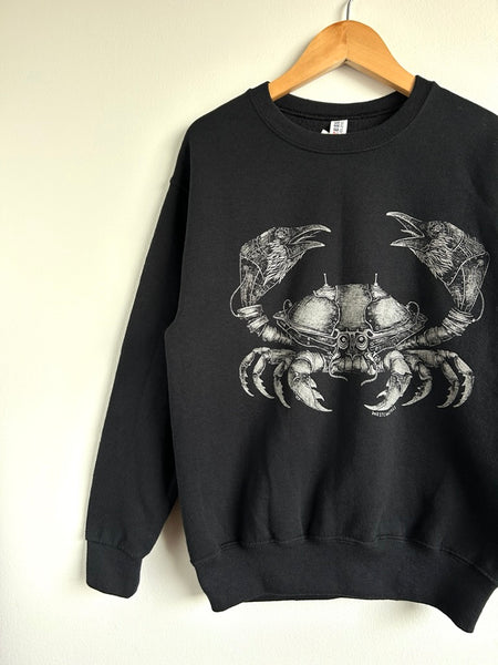 Westcoatees Crab Sweater with Cool Raven Claws • 8-11 years (medium)