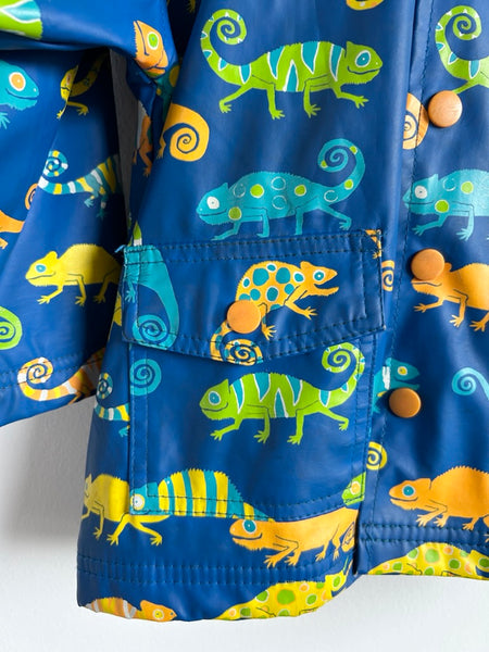 Hatley Blue Lizards Rubberized Rainjacket • 2 years