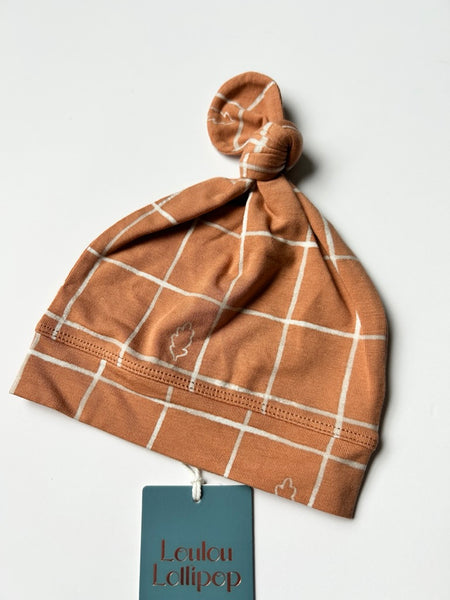 NEW Loulou Lollipop Orange Knot Beanie • 6-12 months