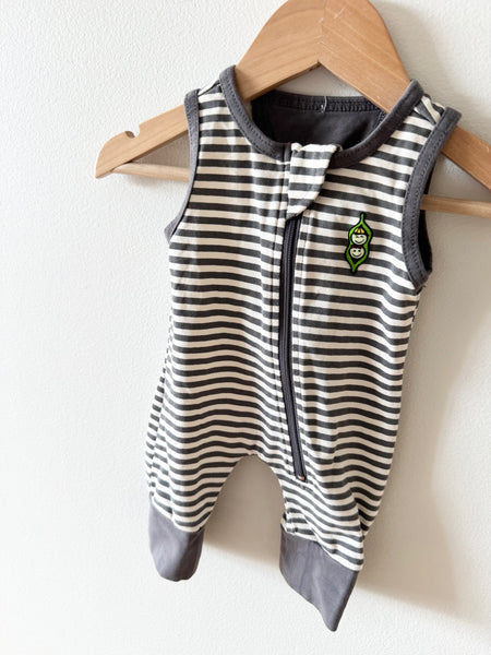 NEW PK Beans Striped Tank Romper • 0-3 months