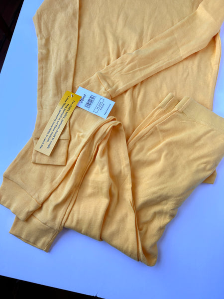 NEW Leveret Yellow Cotton Pyjamas 2pc • 8-10 years