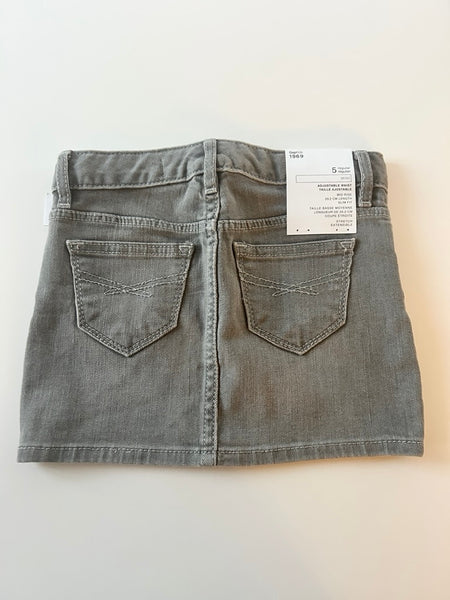 NEW Gap Grey Denim Skirt • 5 years *