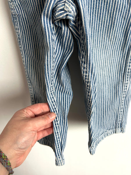 Vintage OshKosh Railroad Stripe Overalls • 3 years