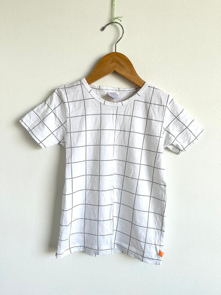 Tiny Cottons Pima Cottton White Box Tee • 4 years