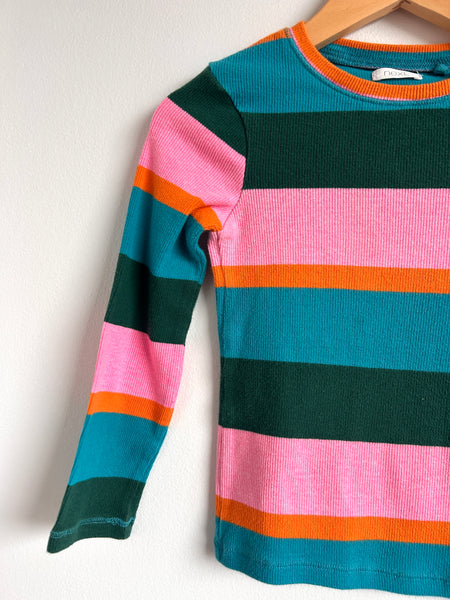 Next Striped Long Sleeve Ribbed Cotton Top • 5 years