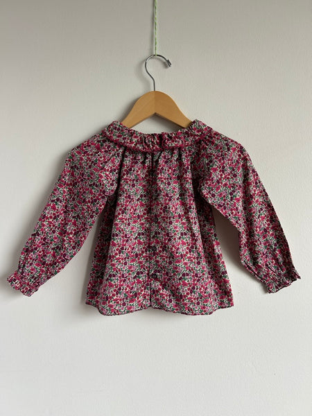 Jacadi Liberty of London Floral Ruffle Blouse • 3-4 years