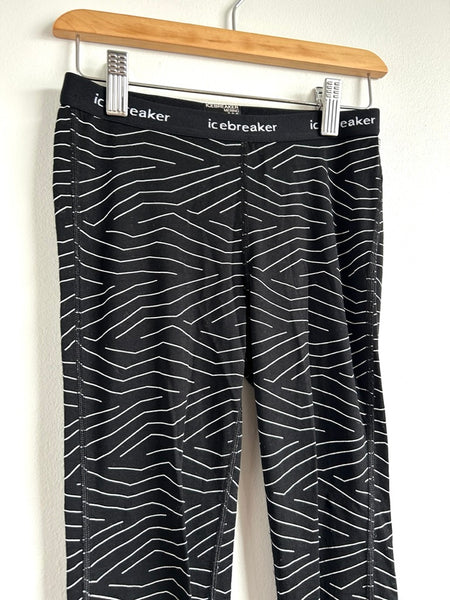 Icebreaker Merino Wool Black Leggings • 9-10 years