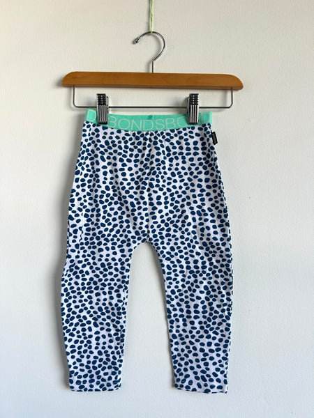 Bonds White and Blue Polka Dot Pants • 18-24 months