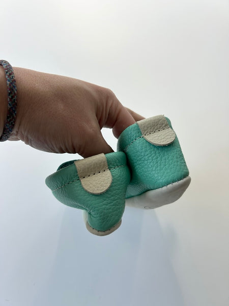 NEW Heyfolks Blue Mocs • 6c