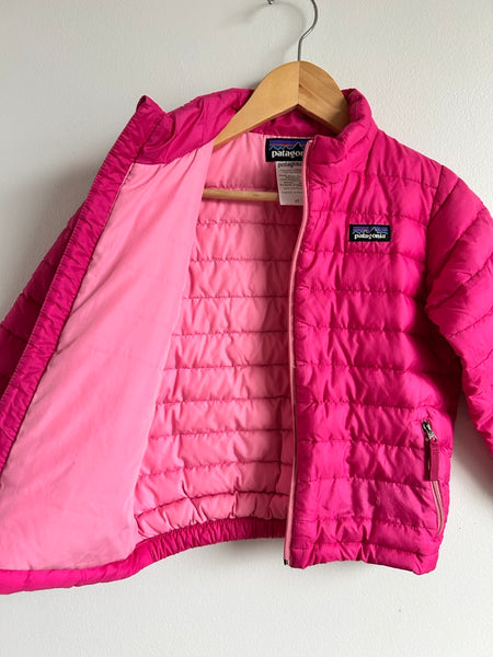 PLAY Patagonia Pink Down Zip Sweater • 4 years
