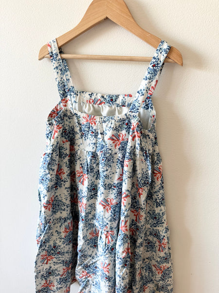 Uniqlo Tank Dress Blue Flowers • 5-7 years