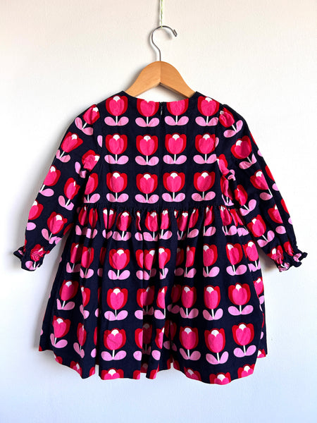 Jacadi Long Sleeve Micro Cord Dress • 4-5 years