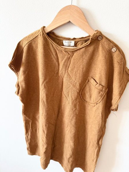 Play Up Brown T-Shirt • 6-8 years