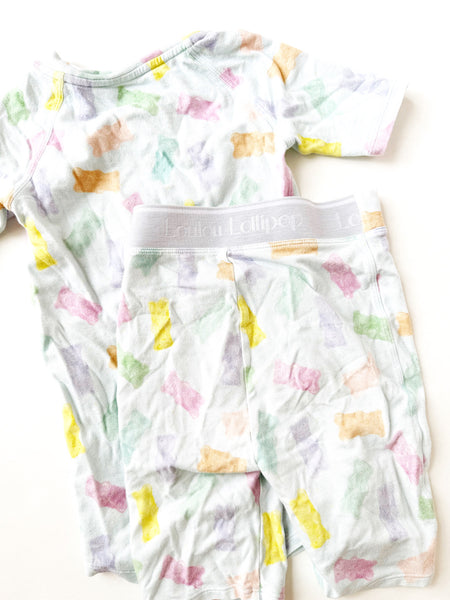 LouLou Lollipop Gummy Bear Shorts Jammies • 4 years