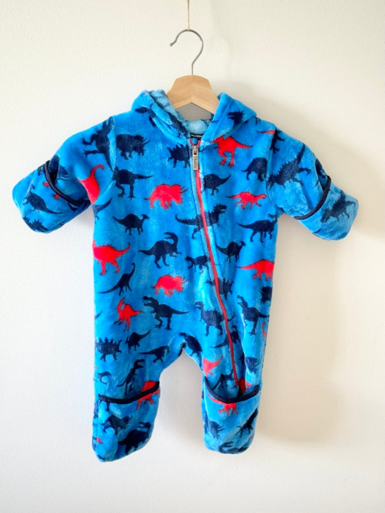 Hatley Fuzzy Dinosaur Bunting Suit • 6-12 months