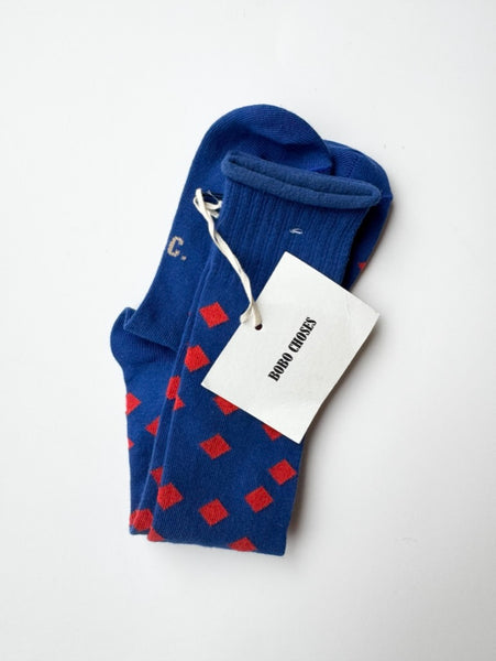 NEW Bobo Choses Knee High Blue Socks • 7-9 years