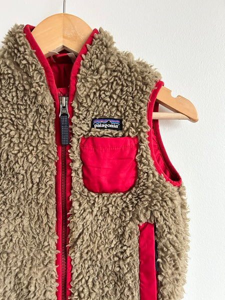 Patagonia Brown and Red Retro-X Vest • 2-3 years