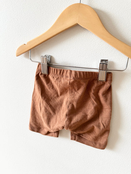 Jax and Lennon Brown Bike Shorts • 18-24 months