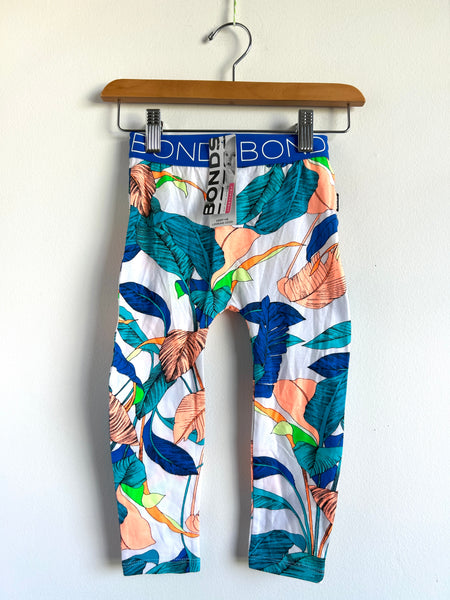 NEW Bonds Multi Coloured Leaves Pants • 18-24 months