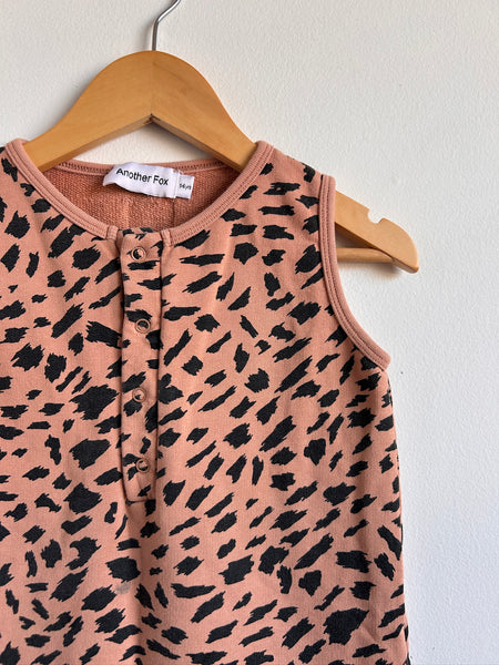 Another Fox Shorty Tank Sweat Romper • 5-6 years